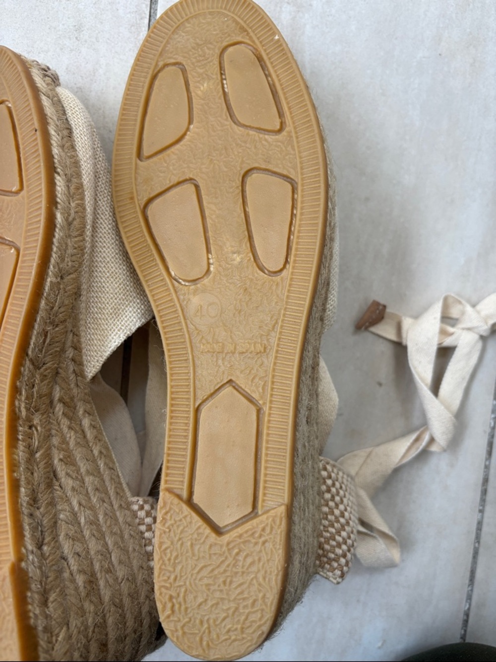 VISCATA Candell Canvas Espadrille Beige 40 - Picture 10 of 11